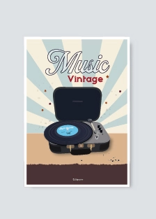 Affiche vinyle vintage