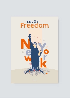 Poster New York freedom