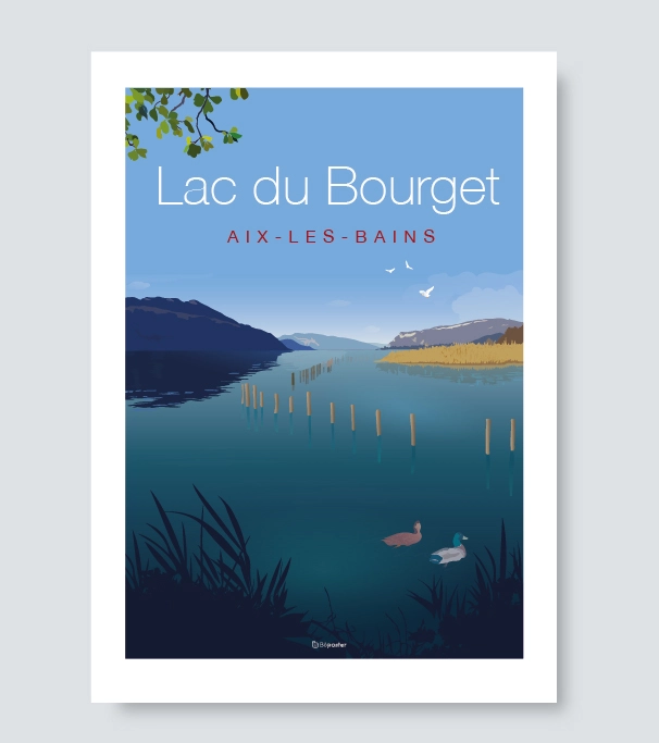 Affiches de Savoie lac du Bourget