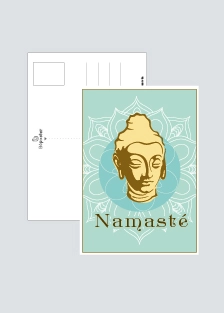 carte postale Bouddha en illustration