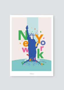 illustration poster New York