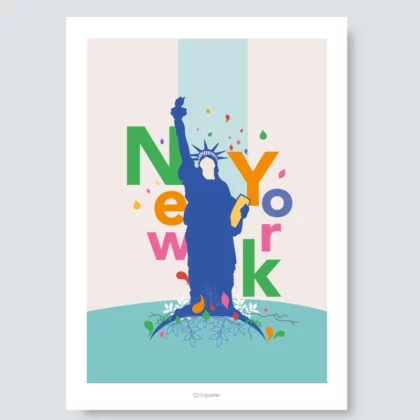 illustration poster New York