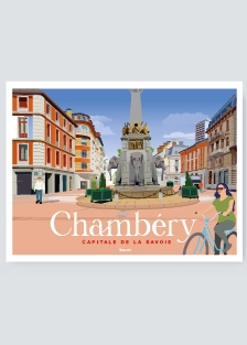 affiche Chambéry Fontaine des Éléphants