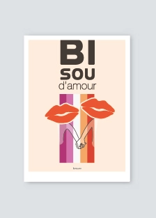 Affiche Bisou d'amour