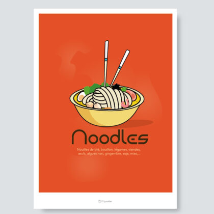 Poster de nouilles ramen