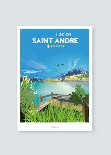 Poster lac Saint André Savoie