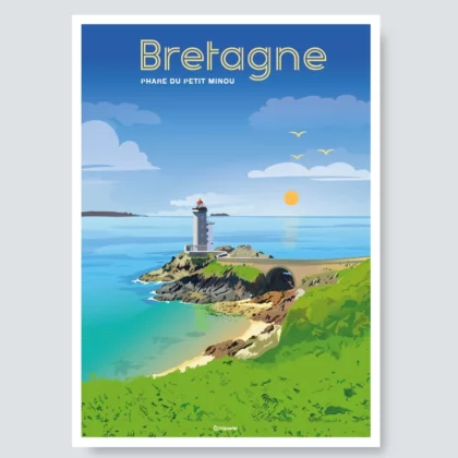 Affiche ville Bretagne en décoration