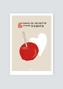 Poster pomme rouge