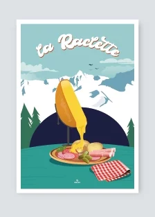 Poster raclette traditionnelle