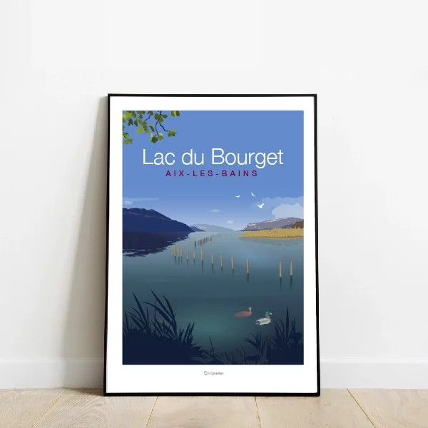 Posters lac du Bourget Aix-les-Bains